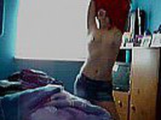 See my college roomate, as she undresses and masturbates on webcam for her boyfriend!