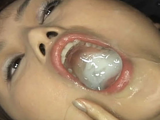 Cum in her Eyes, Nose and Mouth